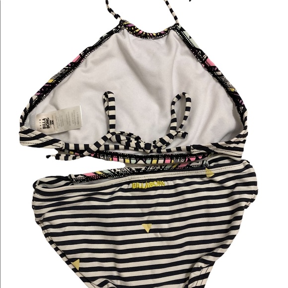 Billabong Girls 2pc Bikini Sz. 7 - Picture 2 of 2